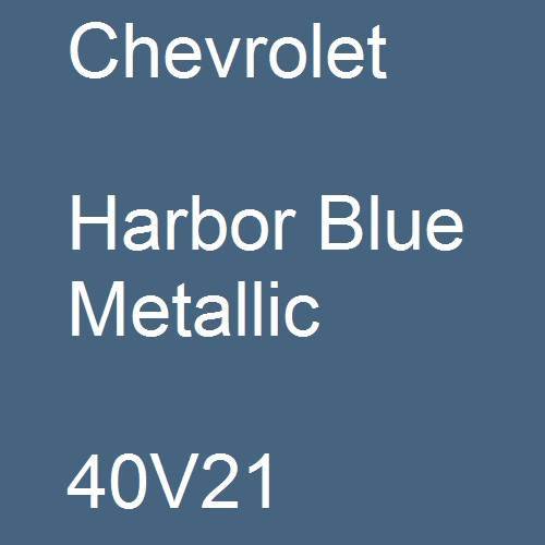 Chevrolet, Harbor Blue Metallic, 40V21.